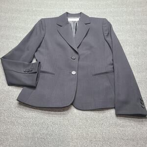 Tahari Arthur S Levine Blazer Womens 4 Petite Two Button Office Suit Jacket